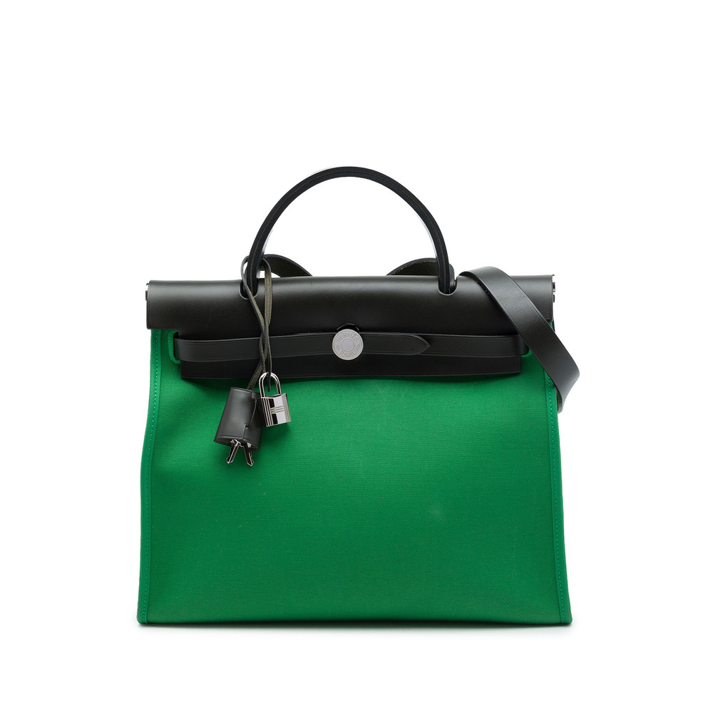 Pre-Loved Hermes Toile Herbag Zip 31
